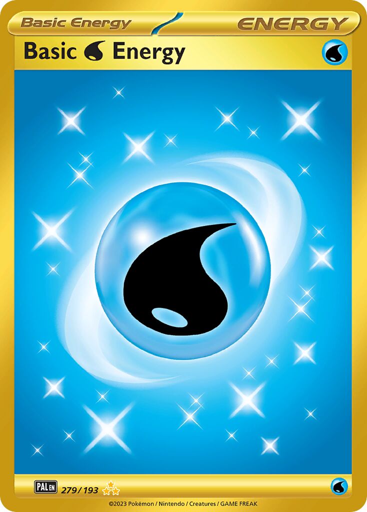 Basic Water Energy 279/279 — Paldea Evolved (English Pokémon TCG card)
