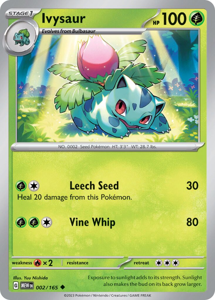 Ivysaur 002/207 — 151 (English Pokémon TCG card)
