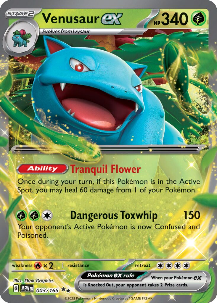 Venusaur ex 003/207 — 151 (English Pokémon TCG card)