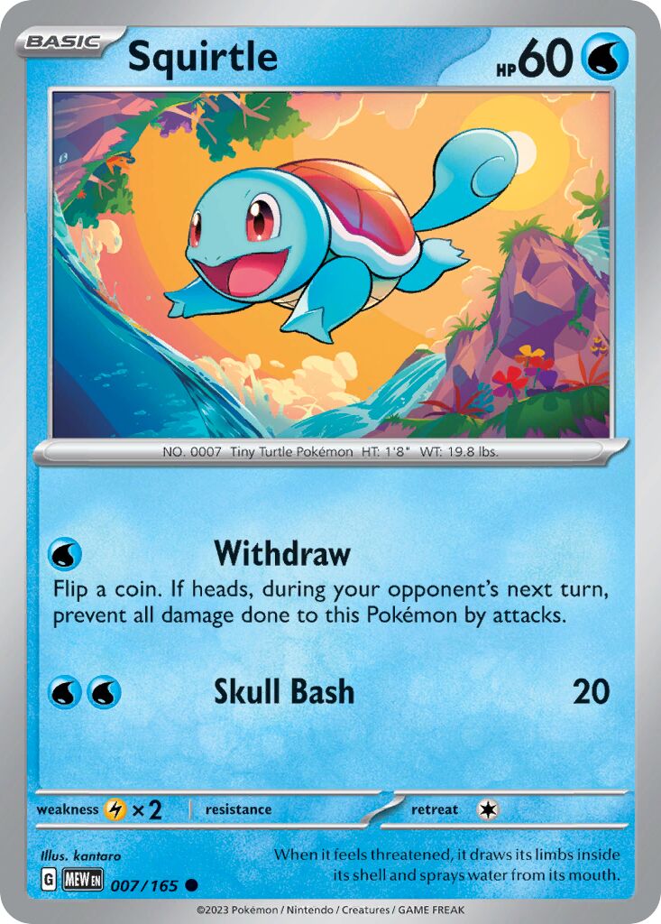 Squirtle 007/207 — 151 (English Pokémon TCG card)