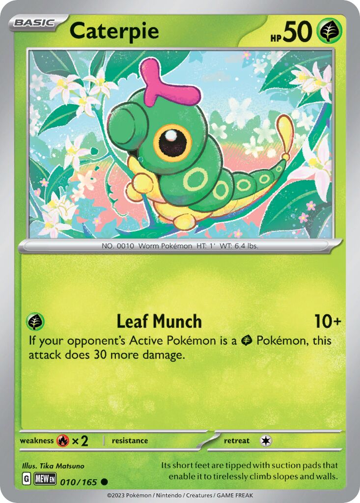 Caterpie 010/207 — 151 (English Pokémon TCG card)