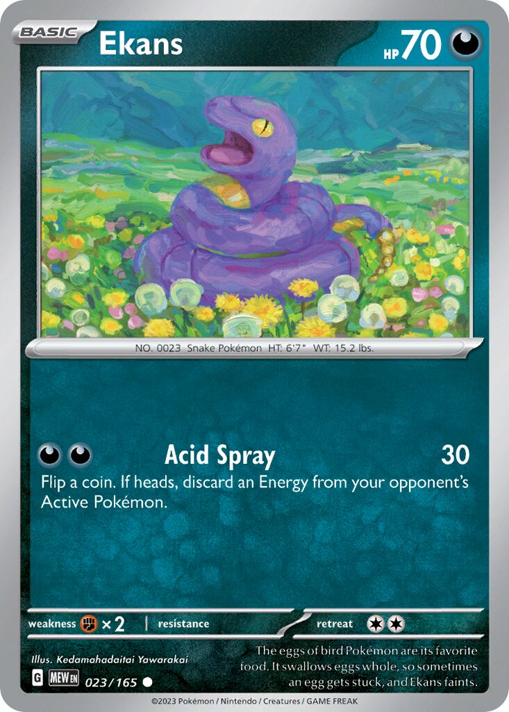 Ekans 023/207 — 151 (English Pokémon TCG card)