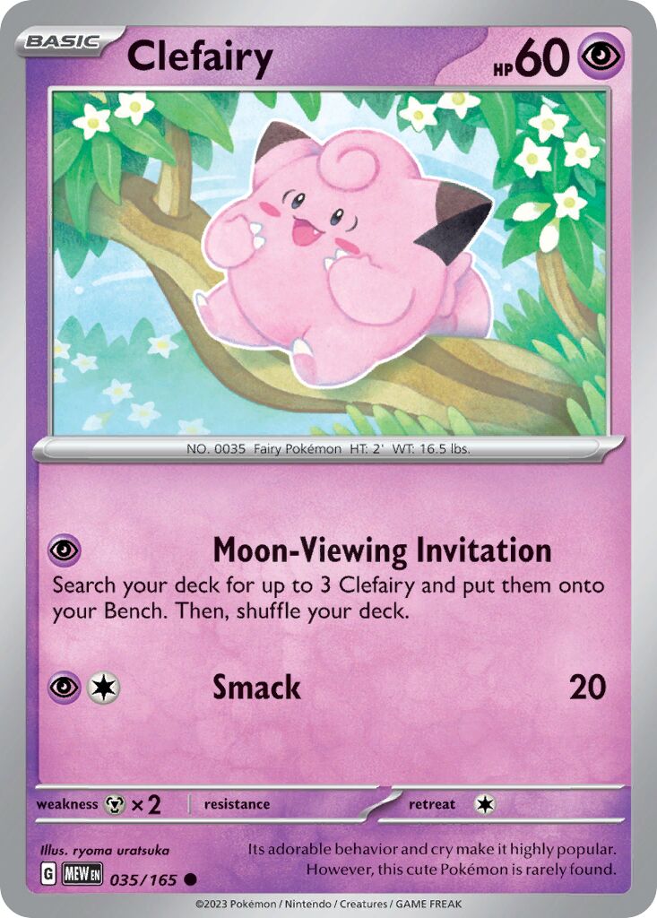 Clefairy 035/207 — 151 (English Pokémon TCG card)