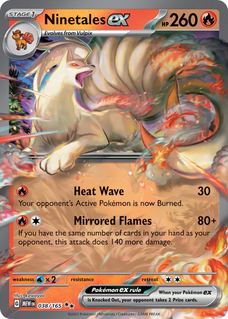 Ninetales ex 038/207 — 151 (English Pokémon TCG card)