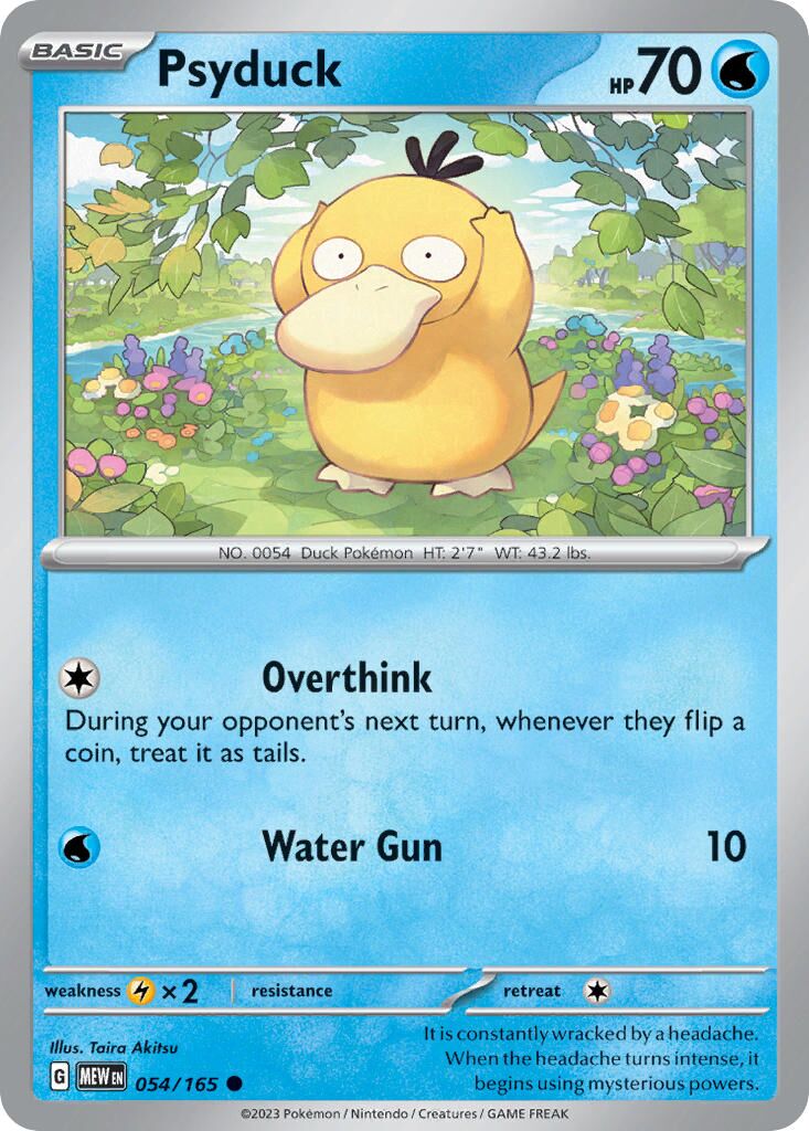 Psyduck 054/207 — 151 (English Pokémon TCG card)