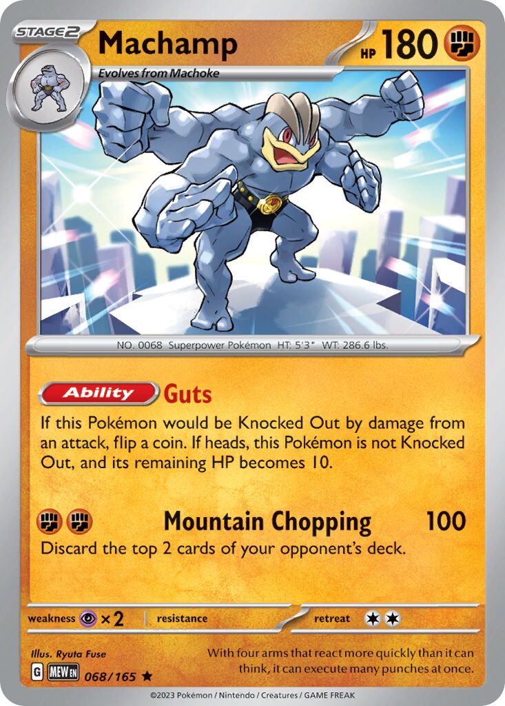 Machamp 068/207 — 151 (English Pokémon TCG card)