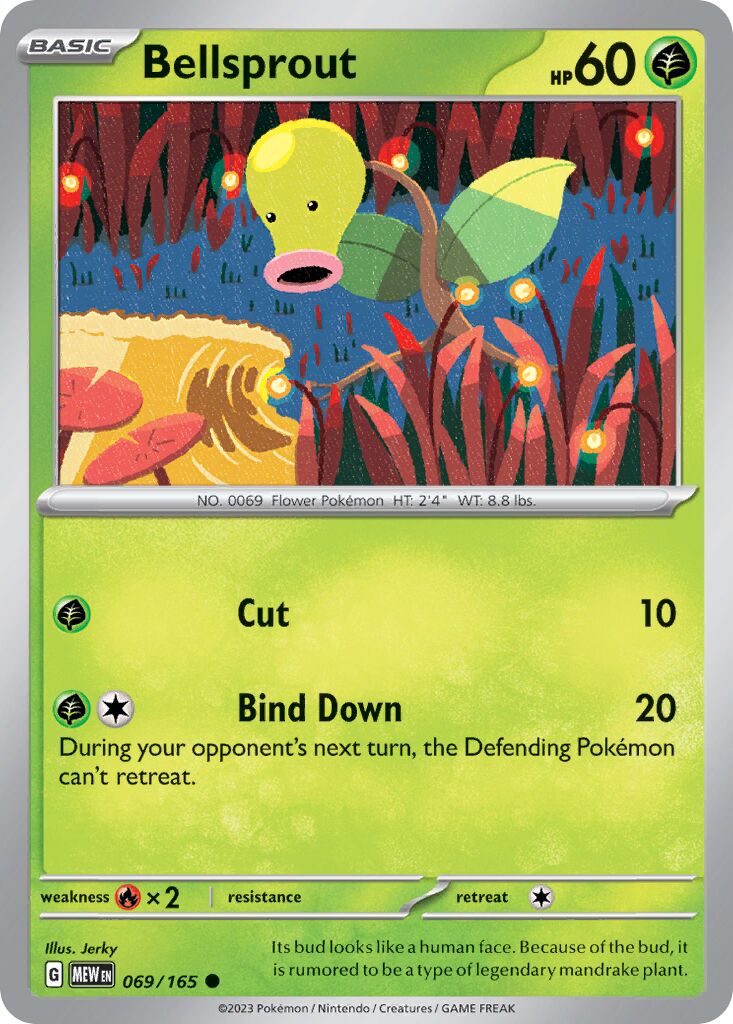 Bellsprout 069/207 — 151 (English Pokémon TCG card)