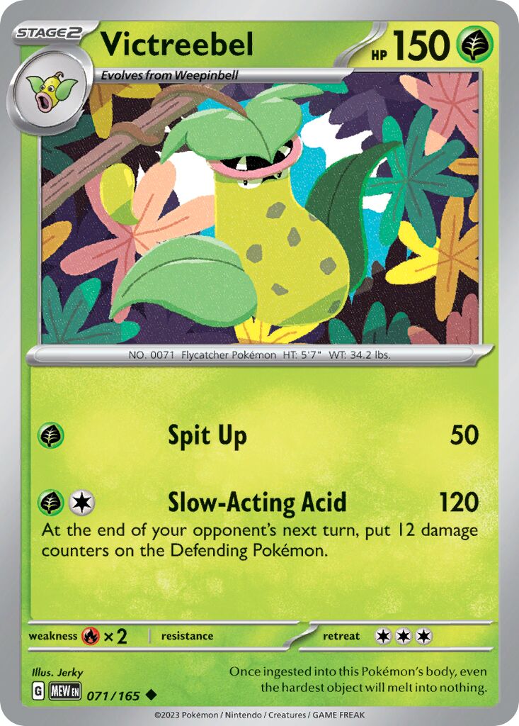 Victreebel 071/207 — 151 (English Pokémon TCG card)