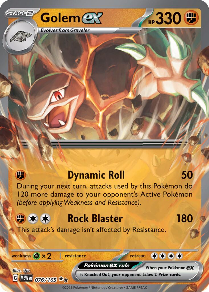 Golem ex 076/207 — 151 (English Pokémon TCG card)