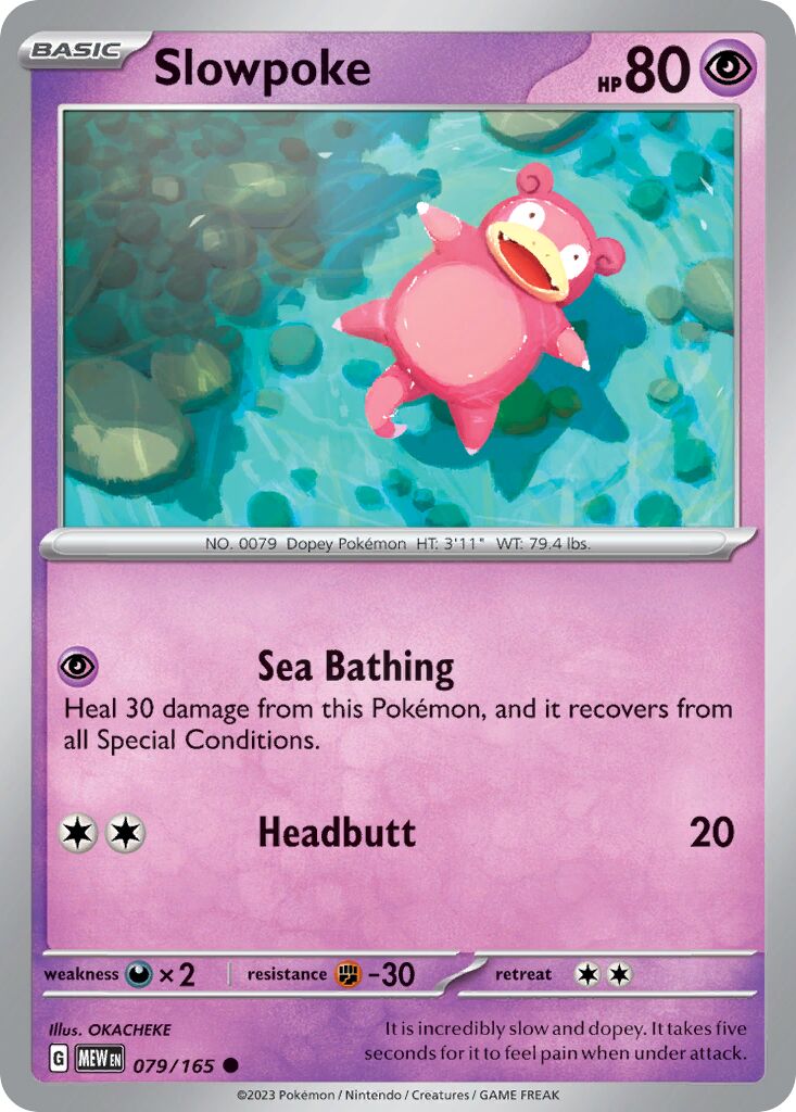 Slowpoke 079/207 — 151 (English Pokémon TCG card)
