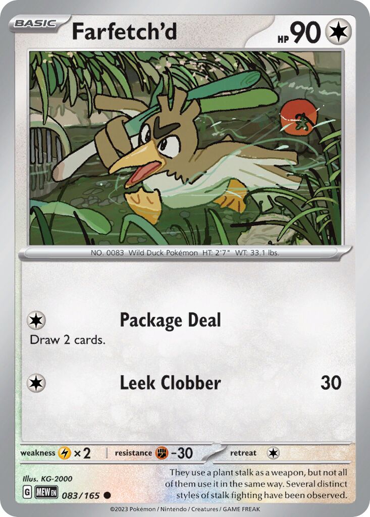 Farfetch'd 083/207 — 151 (English Pokémon TCG card)