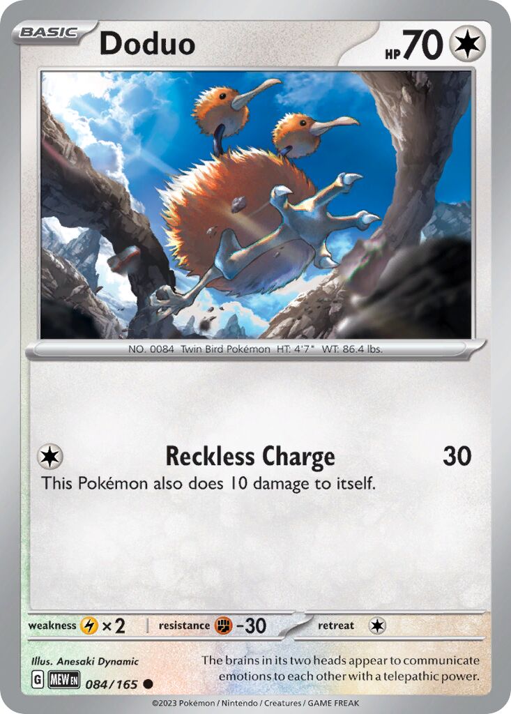 Doduo 084/207 — 151 (English Pokémon TCG card)