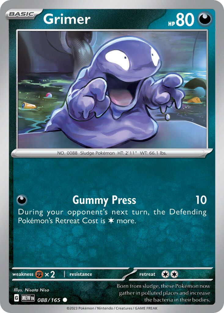 Grimer 088/207 — 151 (English Pokémon TCG card)
