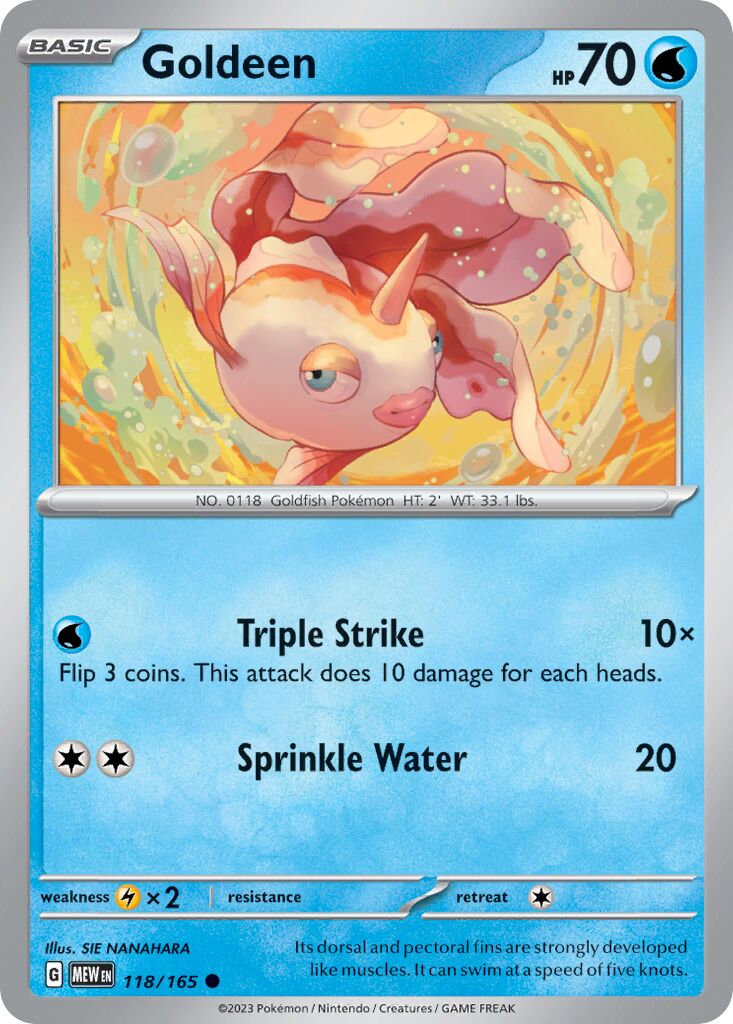 Goldeen 118/207 — 151 (English Pokémon TCG card)