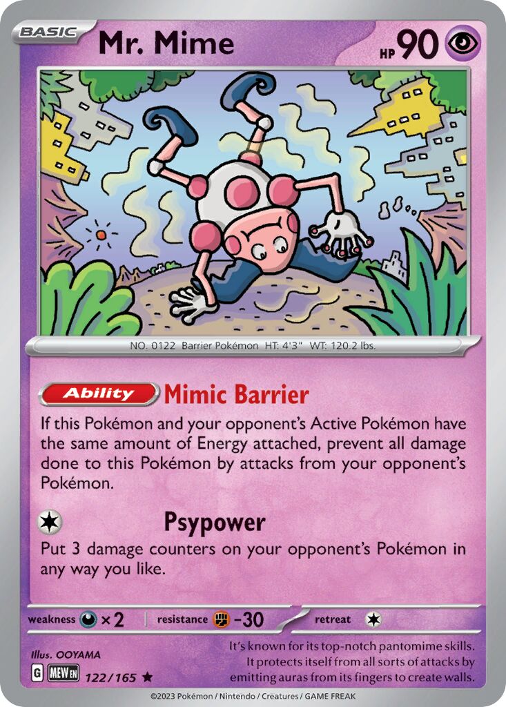 Mr. Mime 122/207 — 151 (English Pokémon TCG card)