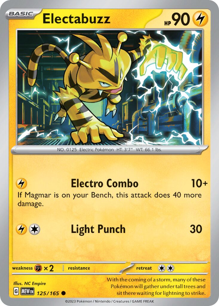 Electabuzz 125/207 — 151 (English Pokémon TCG card)
