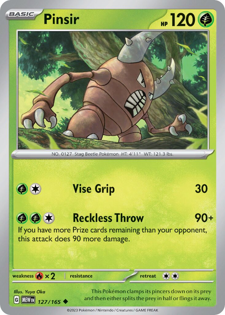 Pinsir 127/207 — 151 (English Pokémon TCG card)