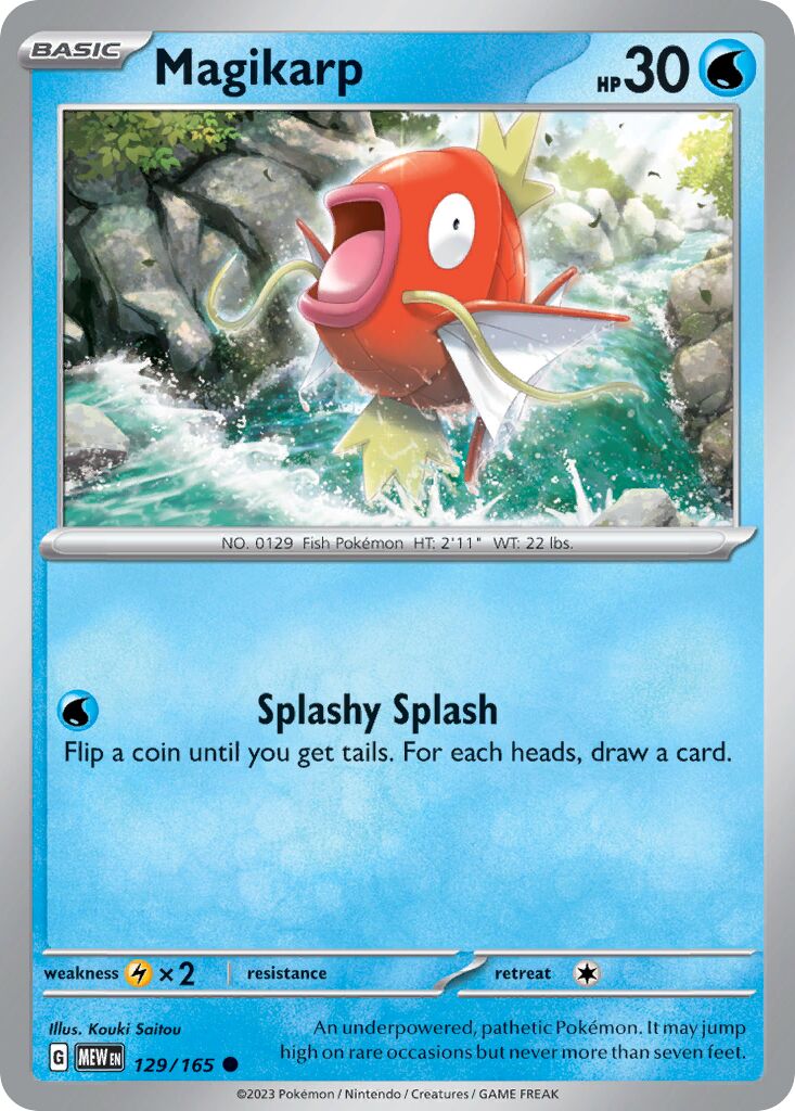 Magikarp 129/207 — 151 (English Pokémon TCG card)