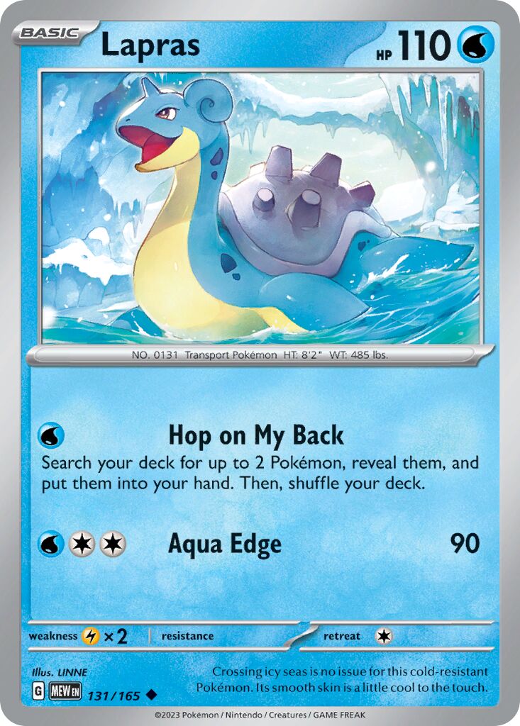 Lapras 131/207 — 151 (English Pokémon TCG card)