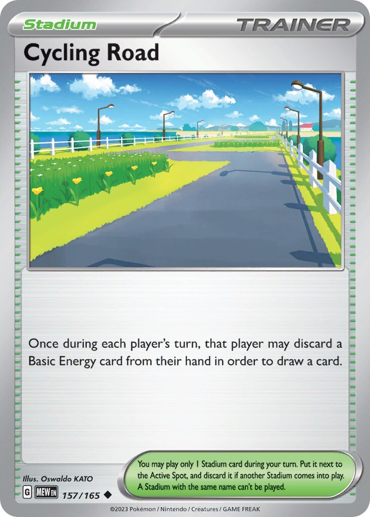 Cycling Road 157/207 — 151 (English Pokémon TCG card)