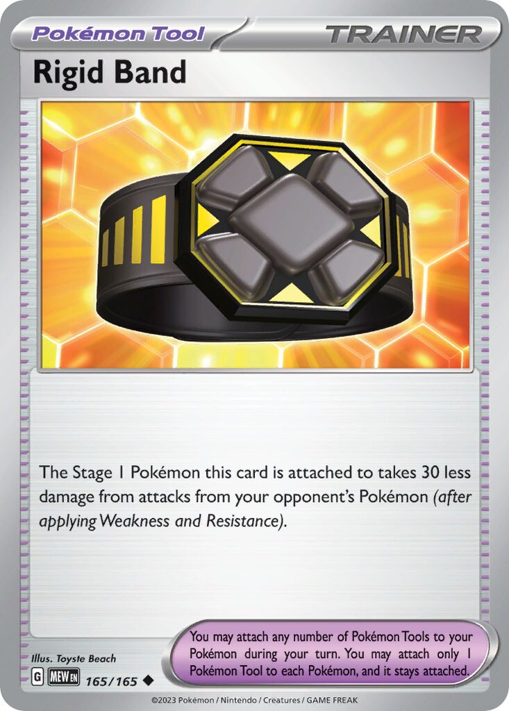 Rigid Band 165/207 — 151 (English Pokémon TCG card)