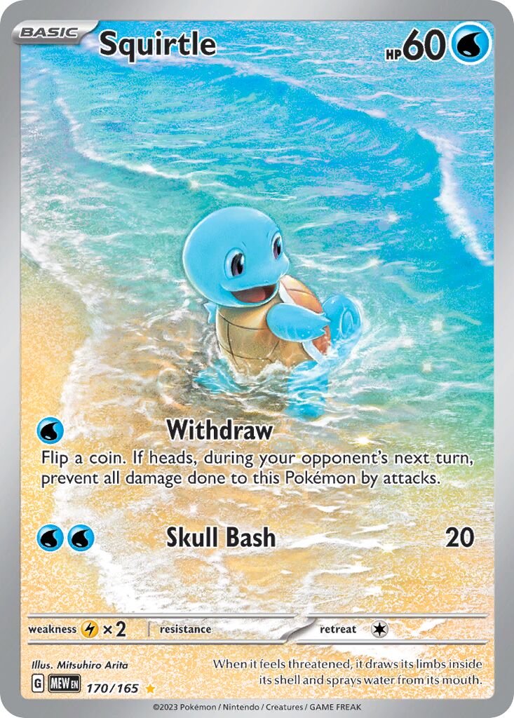 Squirtle 170/207 — 151 (English Pokémon TCG card)