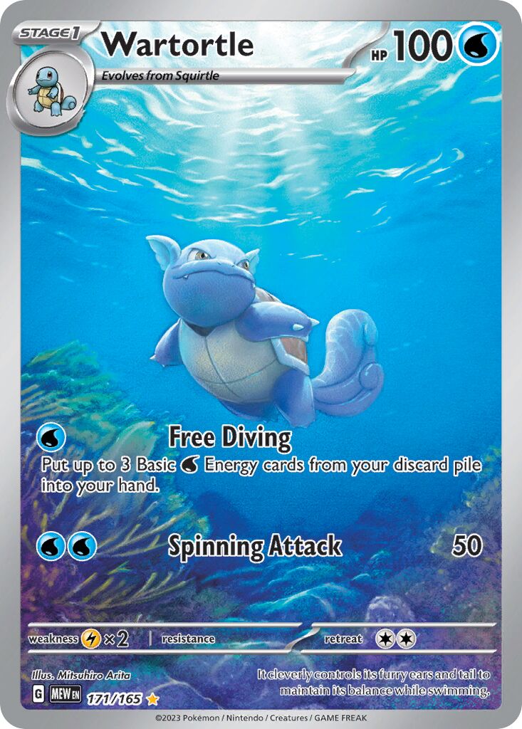 Wartortle 171/207 — 151 (English Pokémon TCG card)
