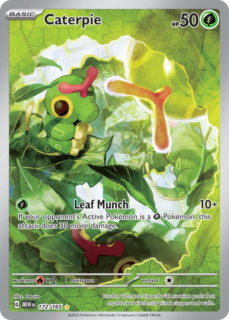 Caterpie 172/207 — 151 (English Pokémon TCG card)