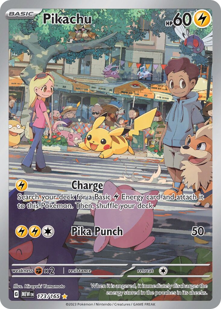 Pikachu 173/207 — 151 (English Pokémon TCG card)