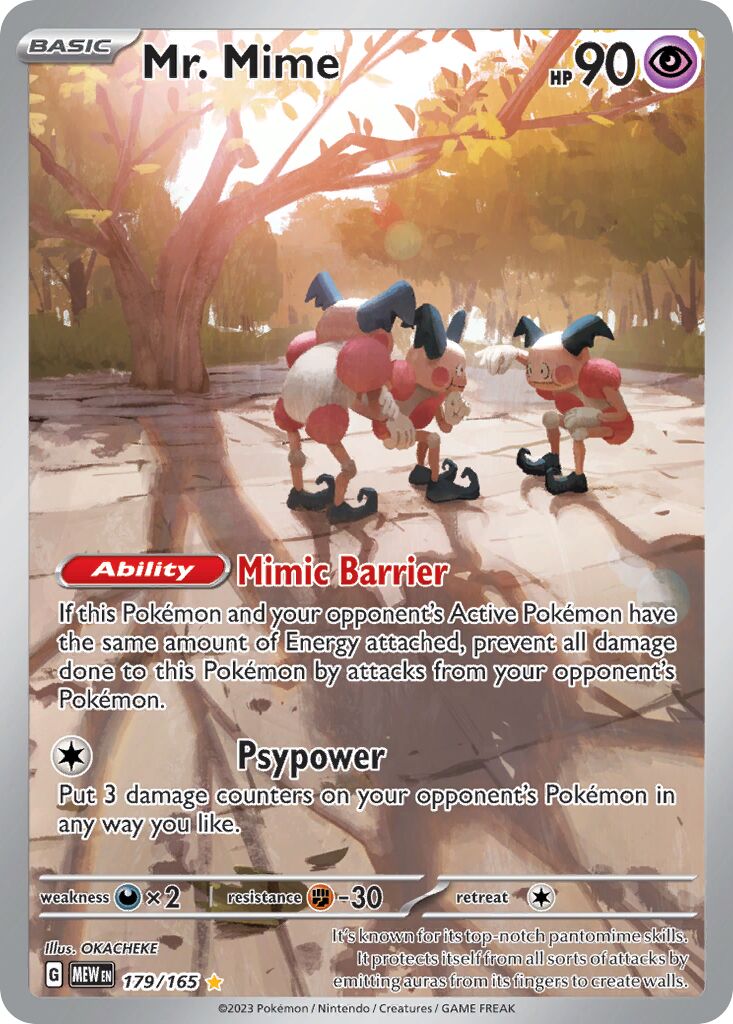 Mr. Mime 179/207 — 151 (English Pokémon TCG card)