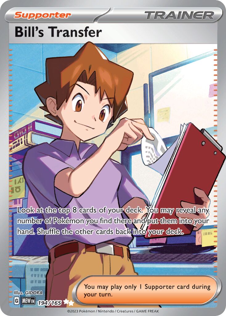 Bill's Transfer 194/207 — 151 (English Pokémon TCG card)