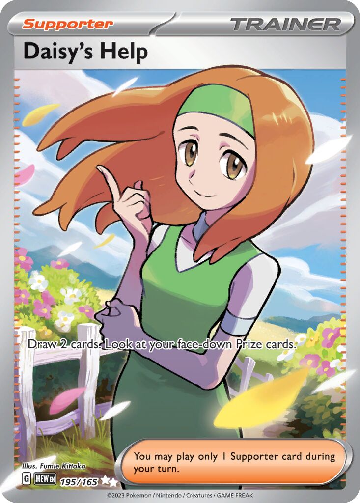 Daisy's Help 195/207 — 151 (English Pokémon TCG card)