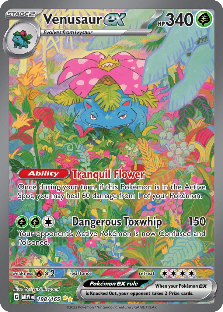 Venusaur ex 198/207 — 151 (English Pokémon TCG card)