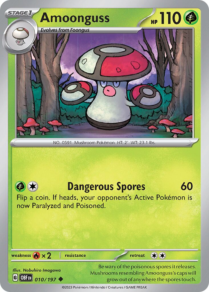 Amoonguss 010/230 — Obsidian Flames (English Pokémon TCG card)