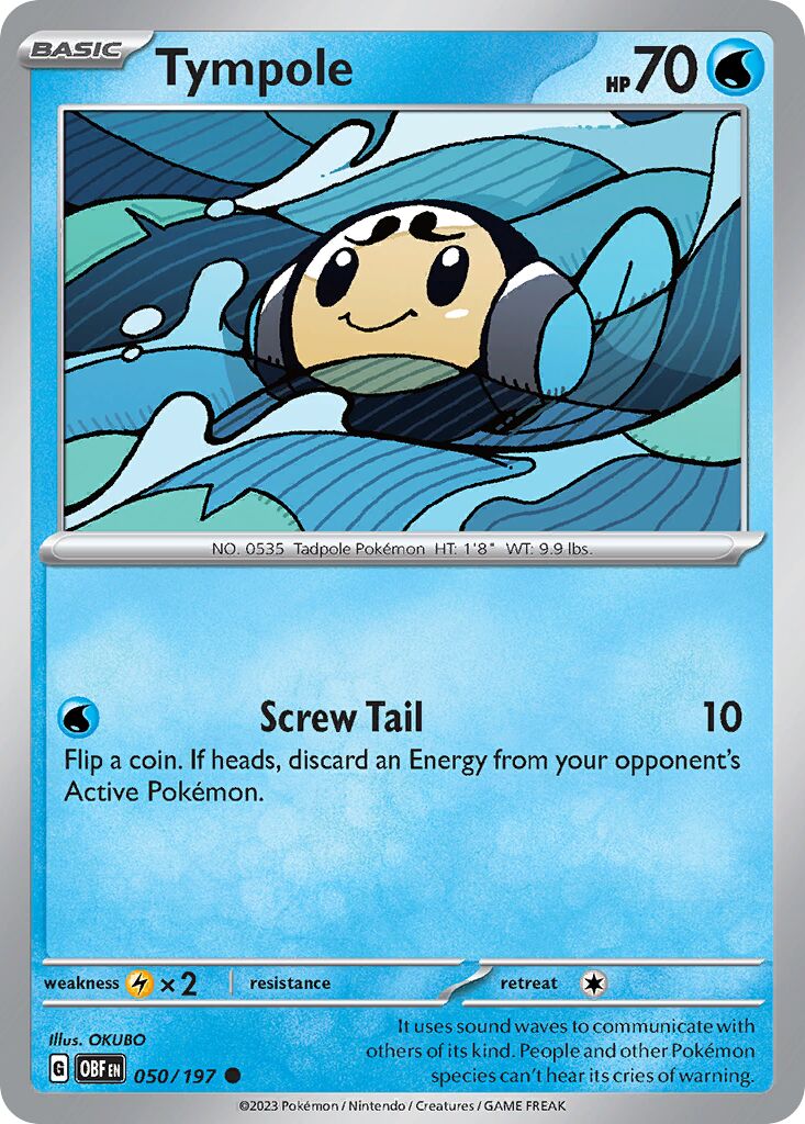Tympole 050/230 — Obsidian Flames (English Pokémon TCG card)