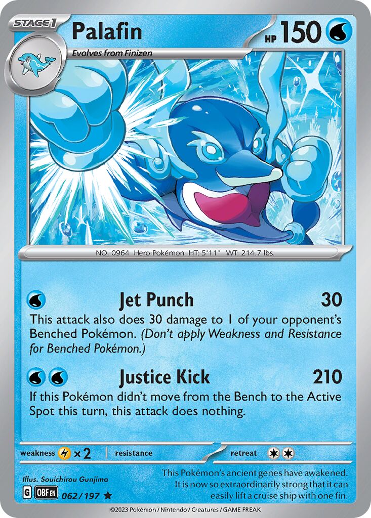 Palafin 062/230 — Obsidian Flames (English Pokémon TCG card)