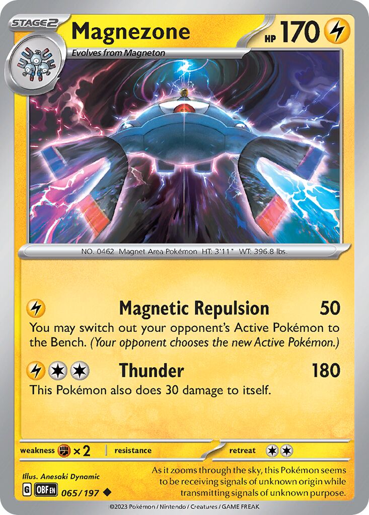 Magnezone 065/230 — Obsidian Flames (English Pokémon TCG card)