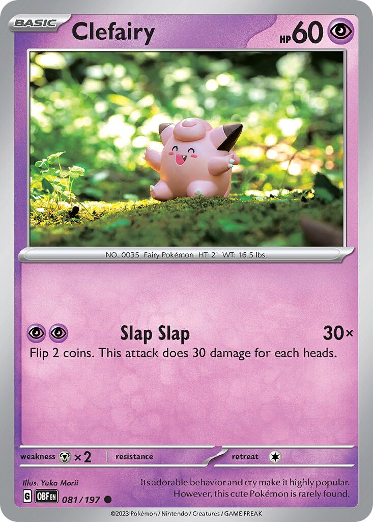 Clefairy 081/230 — Obsidian Flames (English Pokémon TCG card)