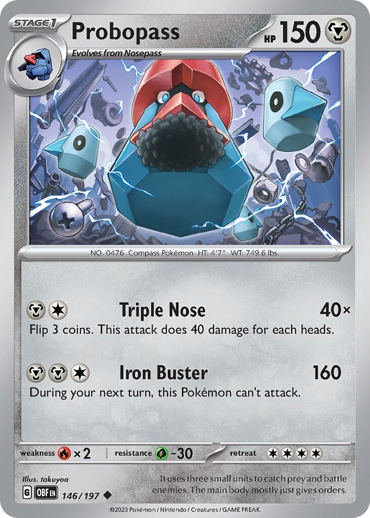 Probopass 146/230 — Obsidian Flames (English Pokémon TCG card)