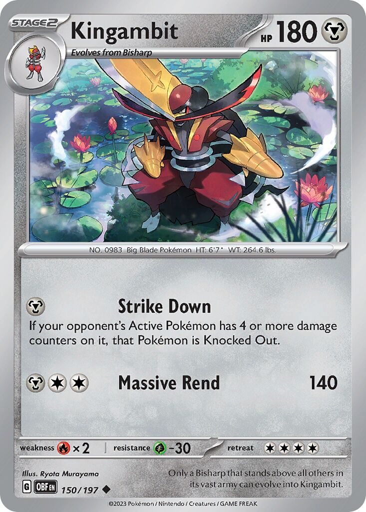 Kingambit 150/230 — Obsidian Flames (English Pokémon TCG card)