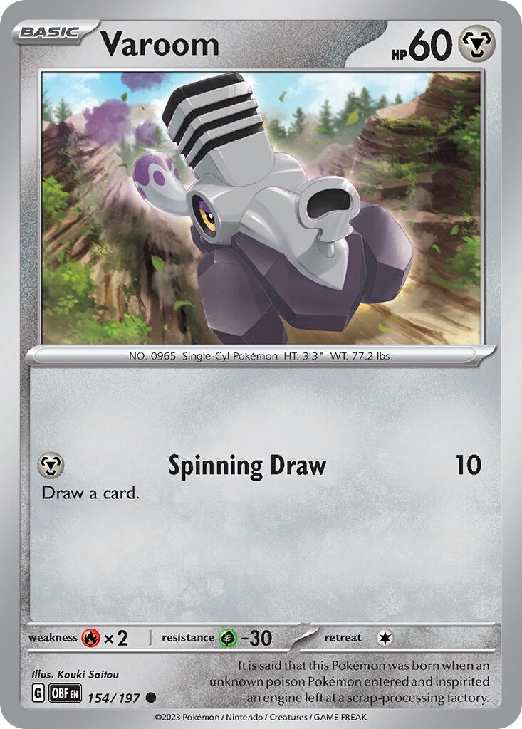 Varoom 154/230 — Obsidian Flames (English Pokémon TCG card)