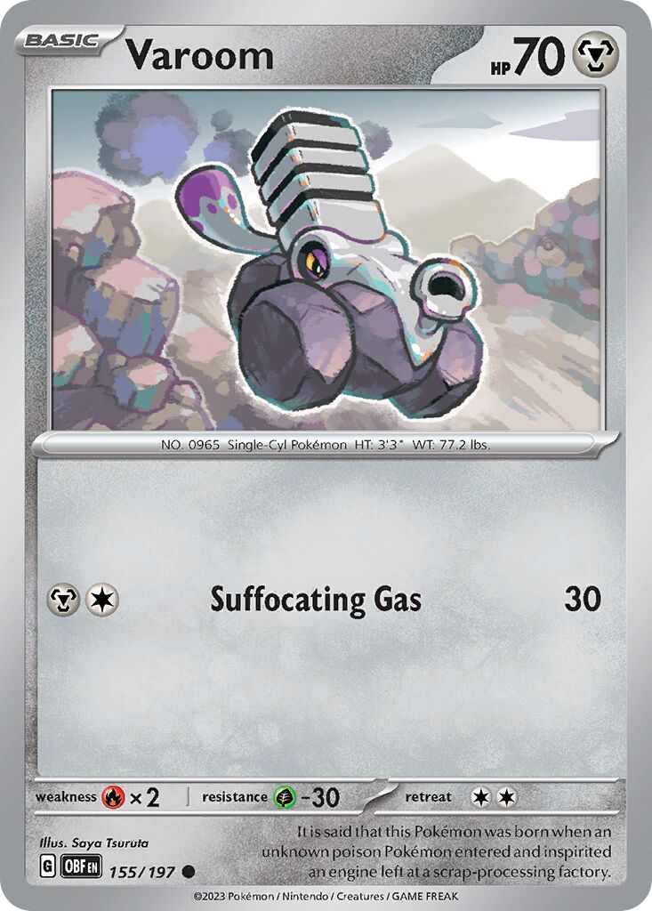 Varoom 155/230 — Obsidian Flames (English Pokémon TCG card)