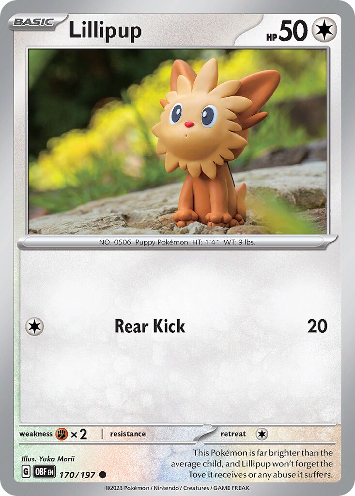 Lillipup 170/230 — Obsidian Flames (English Pokémon TCG card)
