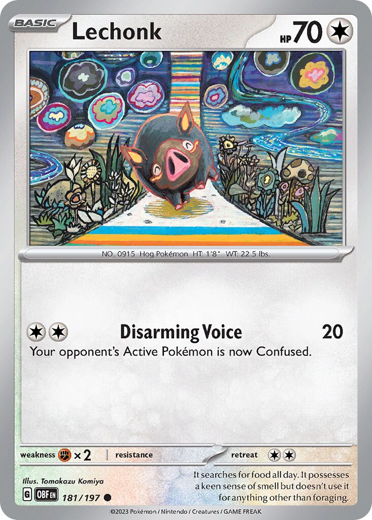 Lechonk 181/230 — Obsidian Flames (English Pokémon TCG card)