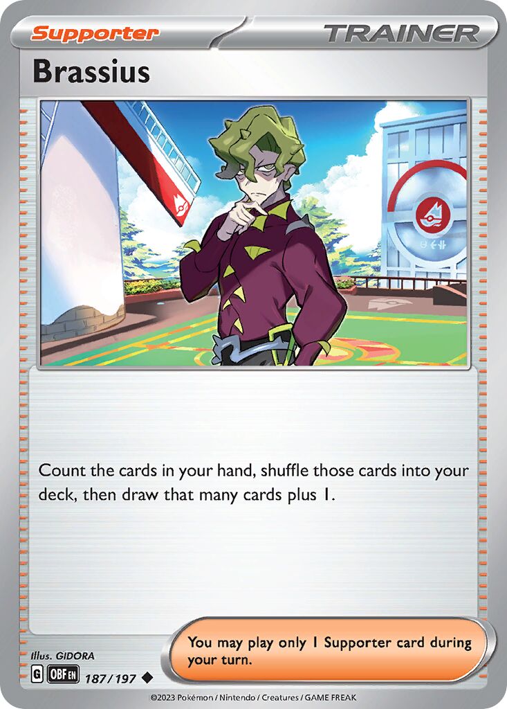 Brassius 187/230 — Obsidian Flames (English Pokémon TCG card)