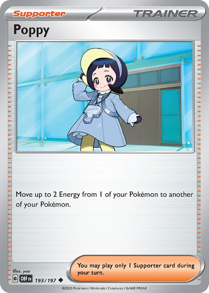 Poppy 193/230 — Obsidian Flames (English Pokémon TCG card)