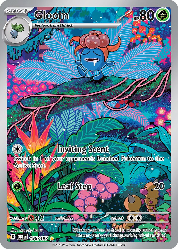 Gloom 198/230 — Obsidian Flames (English Pokémon TCG card)