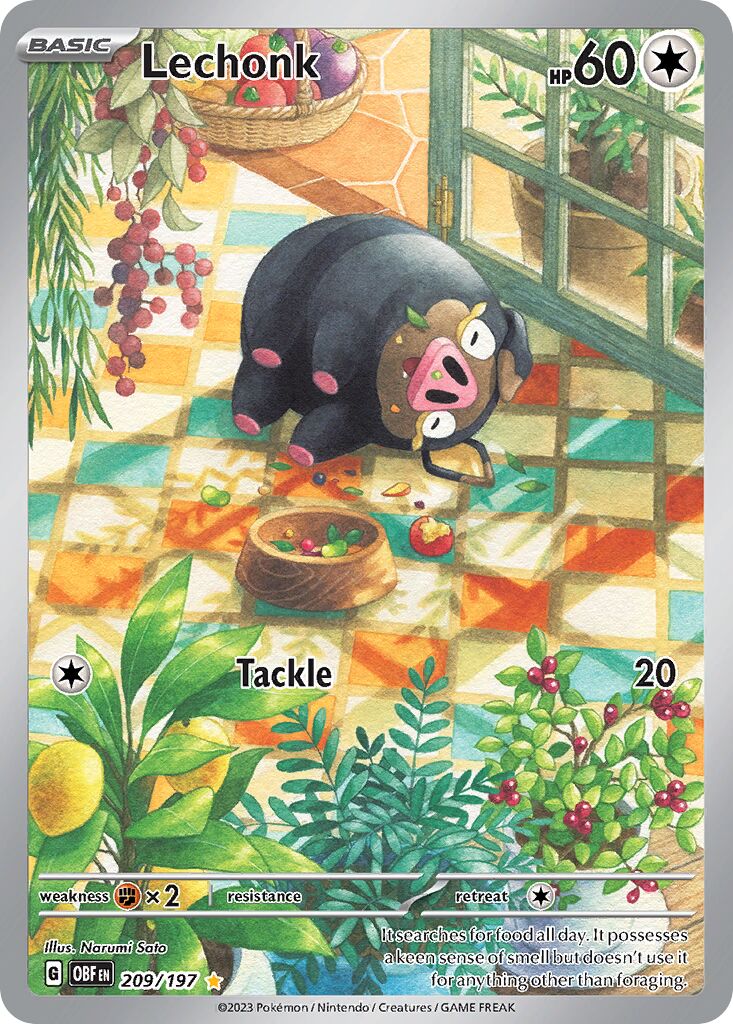 Lechonk 209/230 — Obsidian Flames (English Pokémon TCG card)