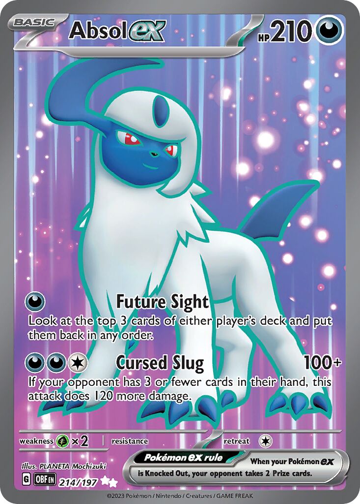 Absol ex 214/230 — Obsidian Flames (English Pokémon TCG card)