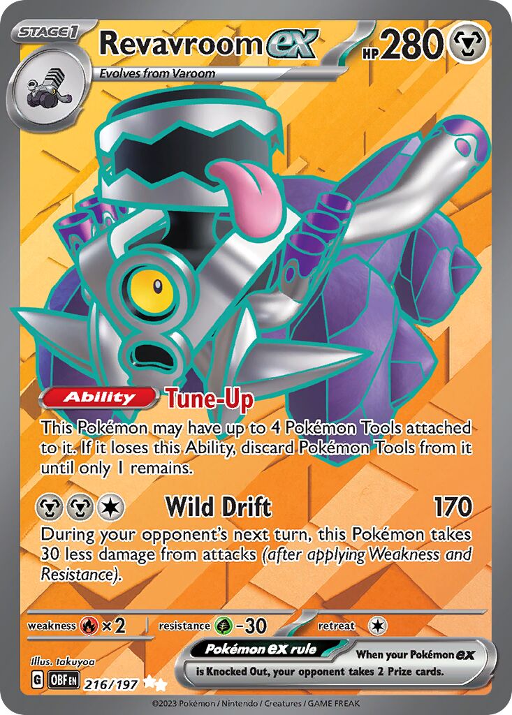 Revavroom ex 216/230 — Obsidian Flames (English Pokémon TCG card)